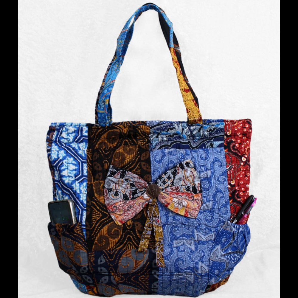 Patchwork Leather Tote