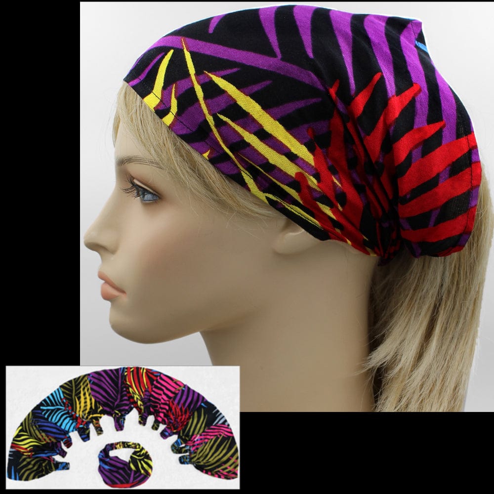 12 Palm Colors Elastic Bandana-Headbands ($1.95 each)-Bags & Accessories-Peaceful People