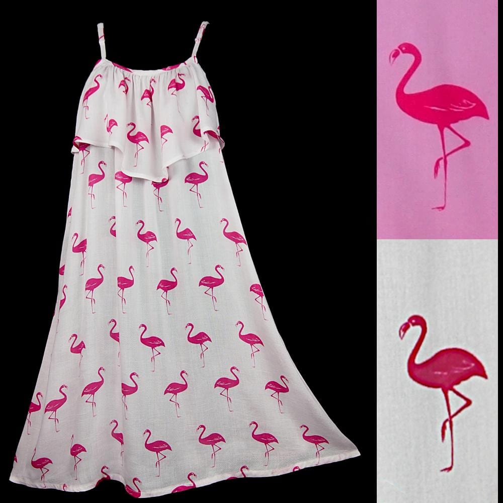 Flamingo Moon Dress-Dresses-Peaceful People
