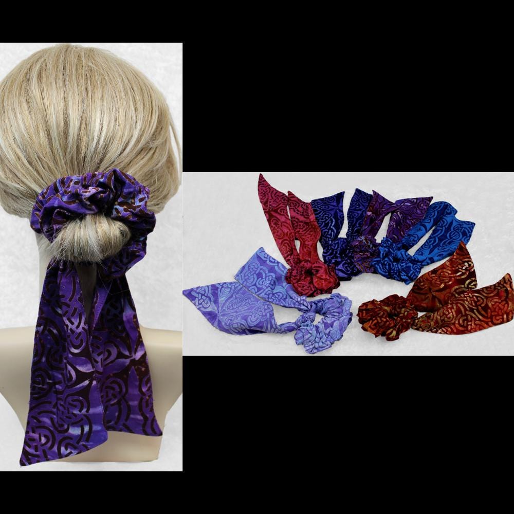 25 Premium Celtic Pony Tail Hair Scrunchies ($1.76 each)-Bags & Accessories-Peaceful People