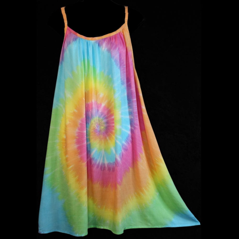 Soft Tie-Dye Parachute Dress #2-Dresses-Peaceful People