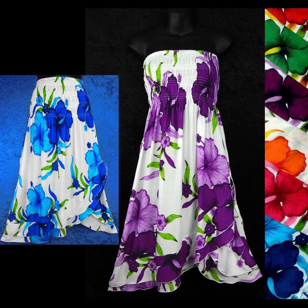 Bright Flower Convertible Dress/Skirt-Dresses-Peaceful People