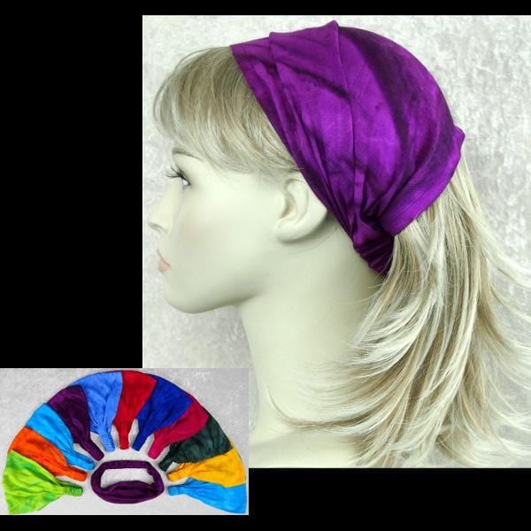 12 Fizzy Elastic Bandana-Headbands ($1.78 each)-Bags & Accessories-Peaceful People