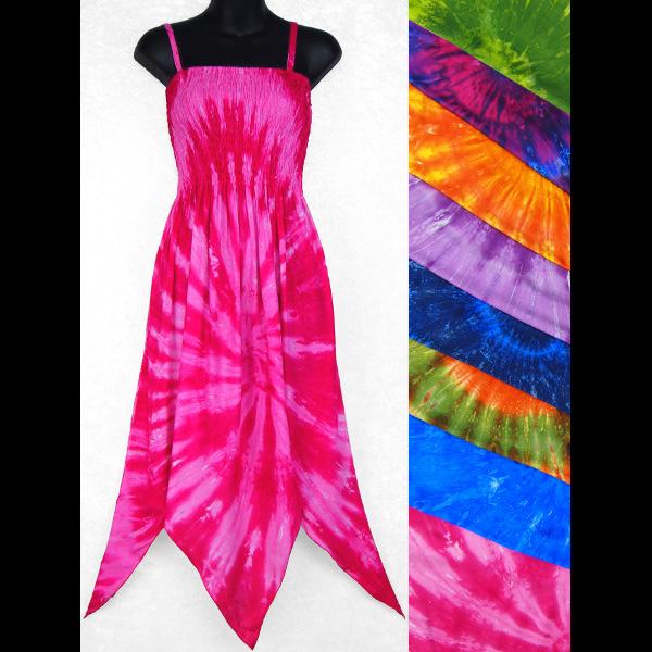 Nebula Tie-Dye Fairy Sarong Dress-Dresses-Peaceful People