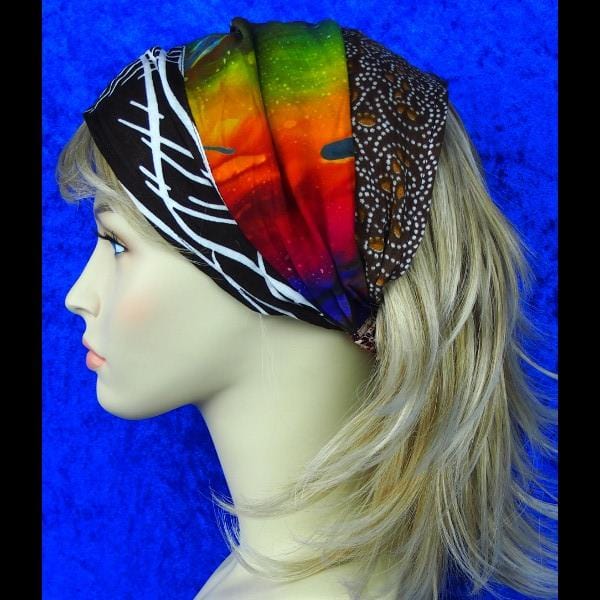 12 Patchwork Elastic Bandana-Headbands ($2.45 each)-Bags & Accessories-Peaceful People