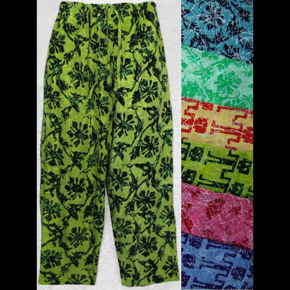 Crackle Batik Drawstring Pants-Pants-Peaceful People