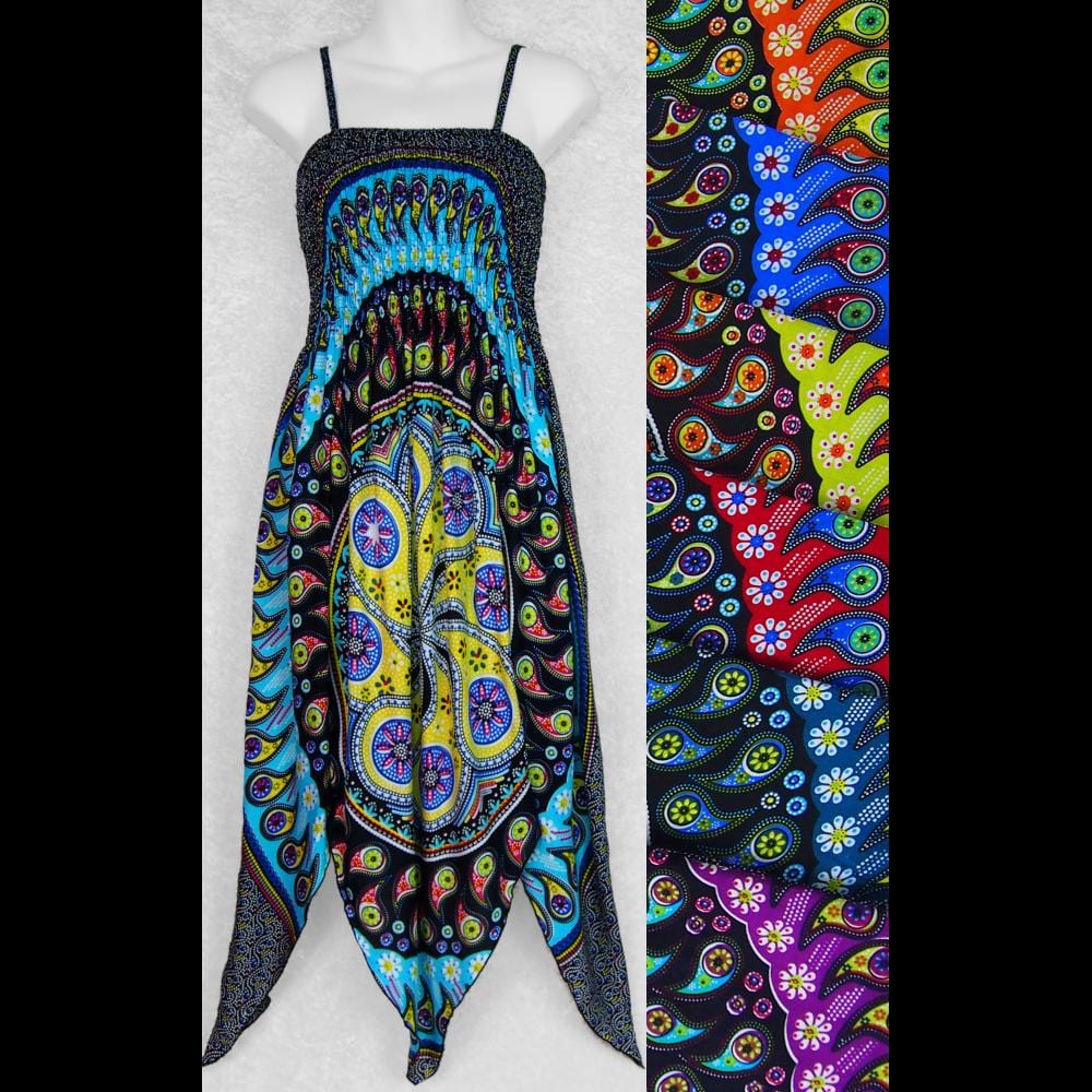 Psychedelic Mandala Fairy Dress-Dresses-Peaceful People