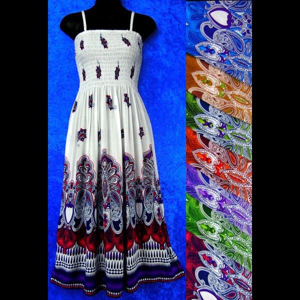 Taj Sarong Dress-Dresses-Peaceful People