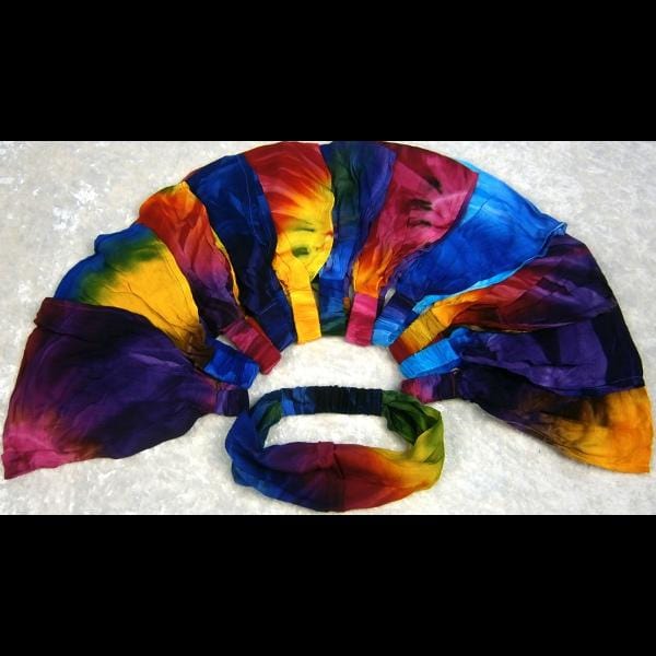 12 Tie-Dye Elastic Bandana-Headbands ($1.95 each)-Bags & Accessories-Peaceful People