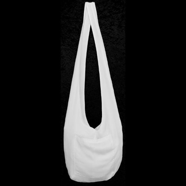 White Boho Shoulder Bag-Tie-Dye Blanks/White Clothing-Peaceful People