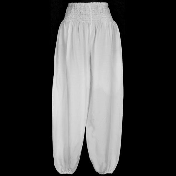 Premium White Lounge Pants-Pants-Peaceful People