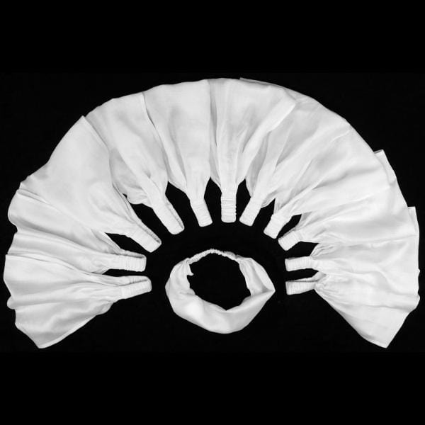 12 White Elastic Bandana-Headbands ($1.78 each)-Tie-Dye Blanks/White Clothing-Peaceful People