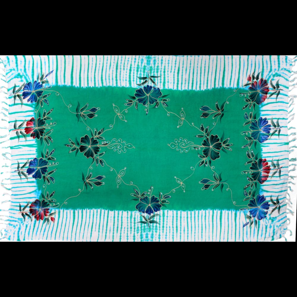 Astral Premium Embroidered Flower Sarongs-Sarongs-Peaceful People
