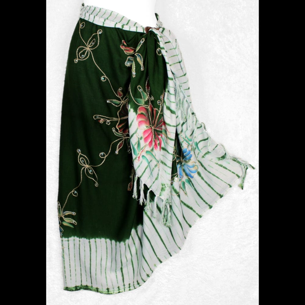 Astral Premium Embroidered Flower Sarongs-Sarongs-Peaceful People