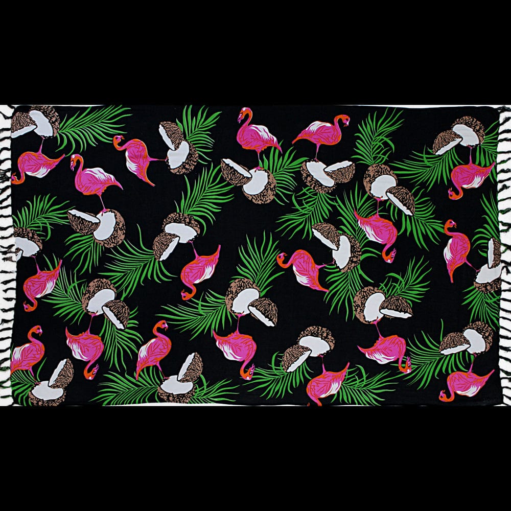 Coconut Flamingo Sarongs-Sarongs-Peaceful People