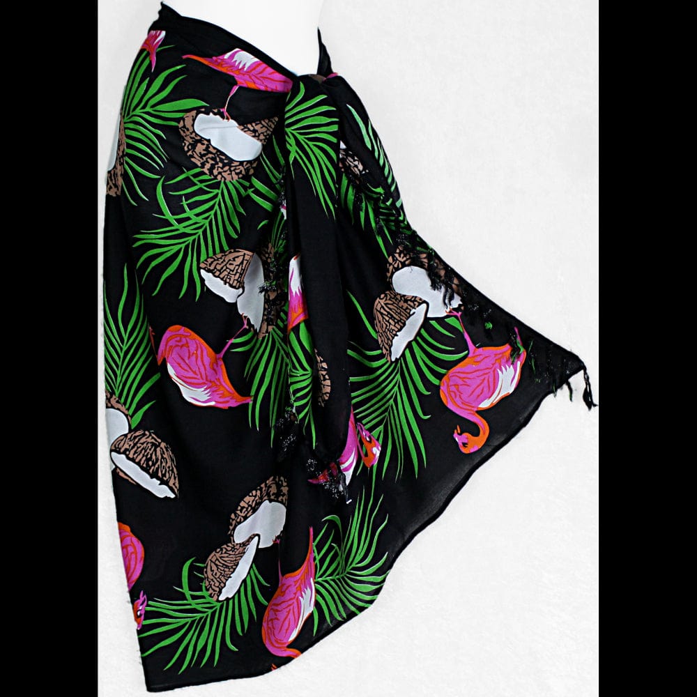 Coconut Flamingo Sarongs-Sarongs-Peaceful People