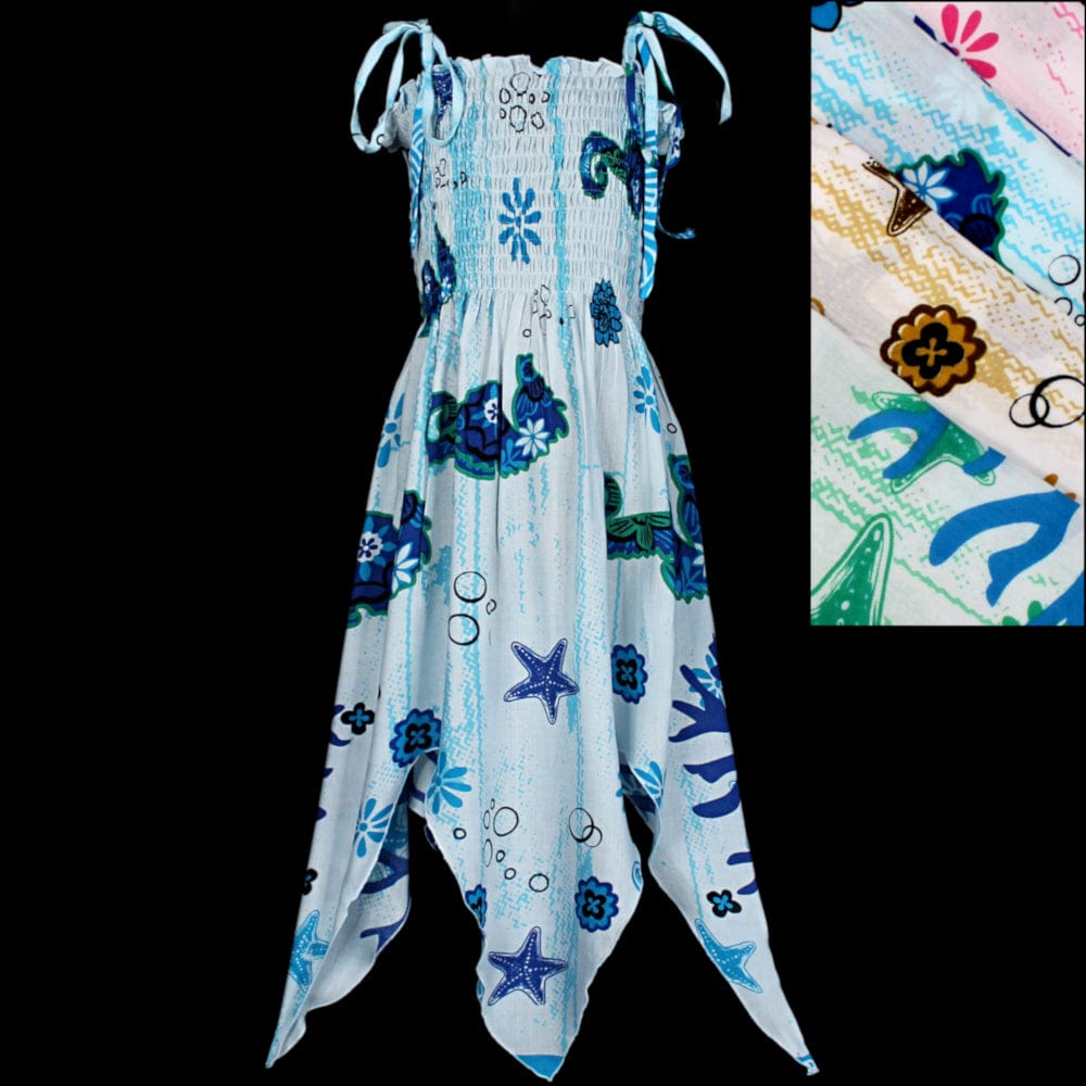 Girl's Seahorse Fairy Dress (Ages: 4, 6, 8, 10, 12)-Children's Clothes-Peaceful People