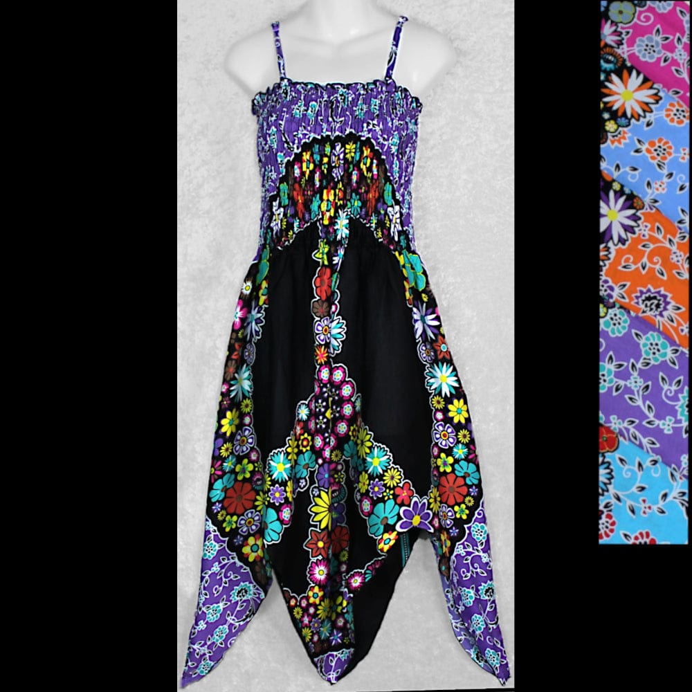 Peace Flowers Fairy Dress-Dresses-Peaceful People