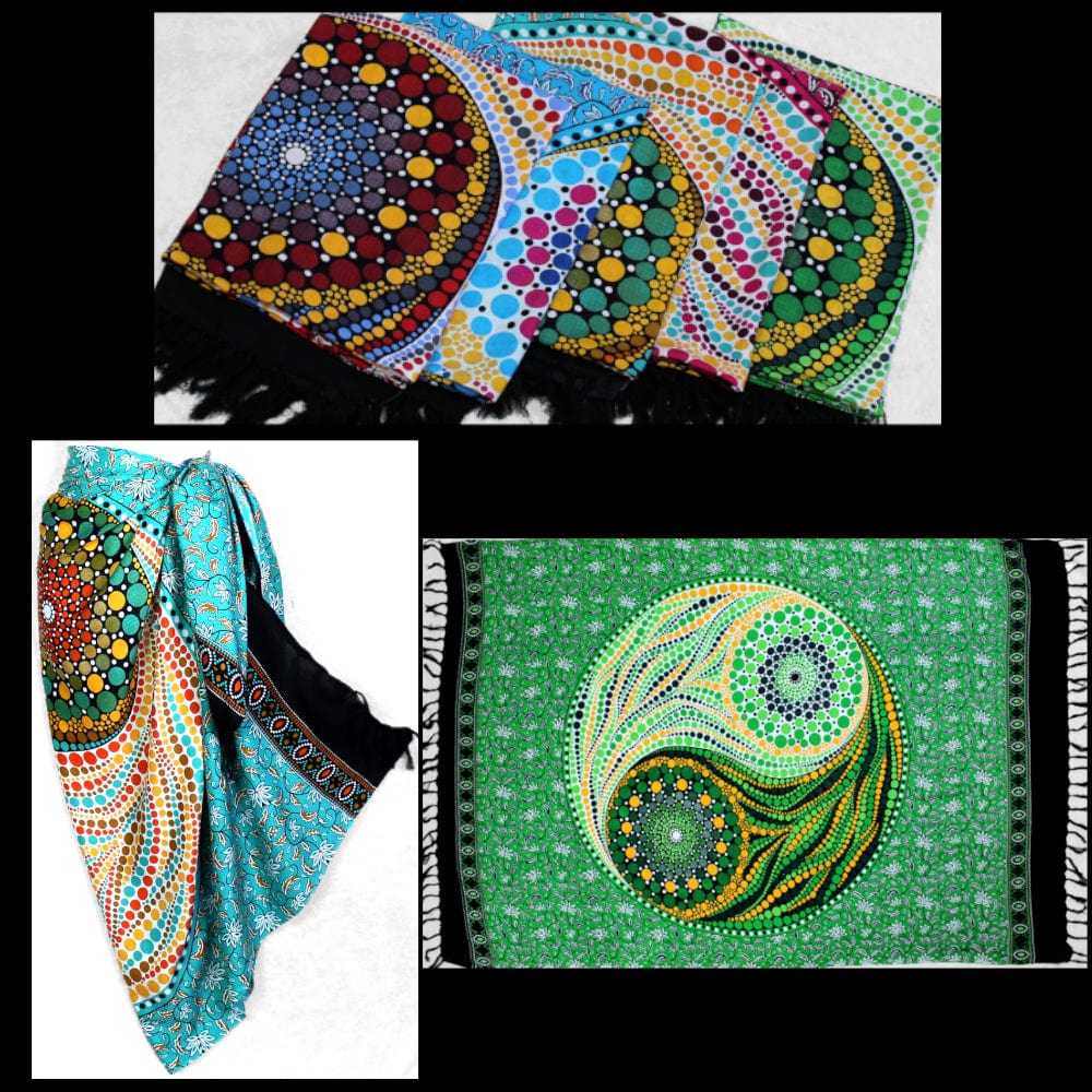 Yin-Yang Dots Sarongs-Sarongs-Peaceful People