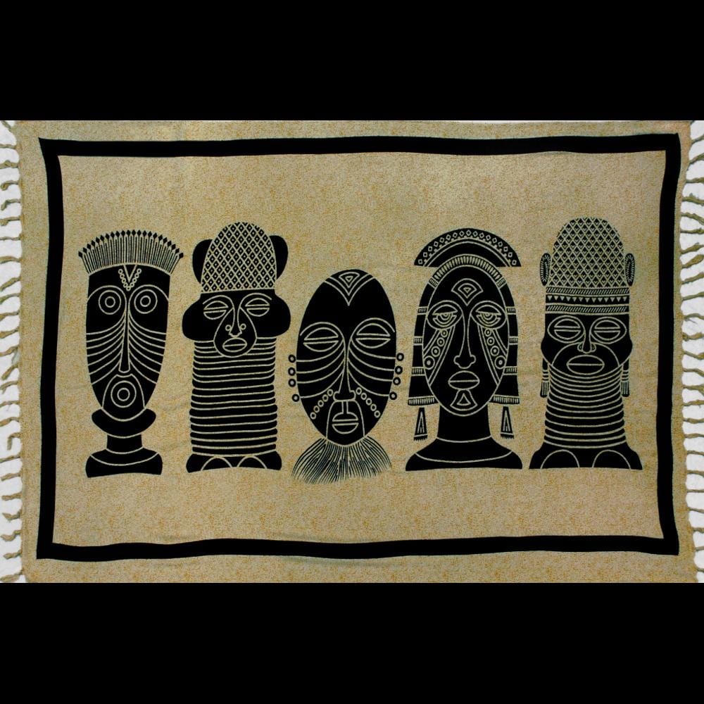 African Masks Sarongs-Sarongs-Peaceful People