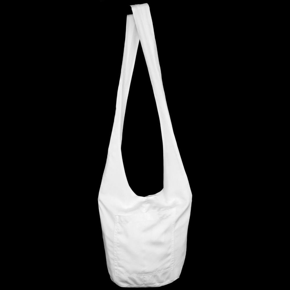 Premium White Boho Shoulder Bag-Tie-Dye Blanks/White Clothing-Peaceful People