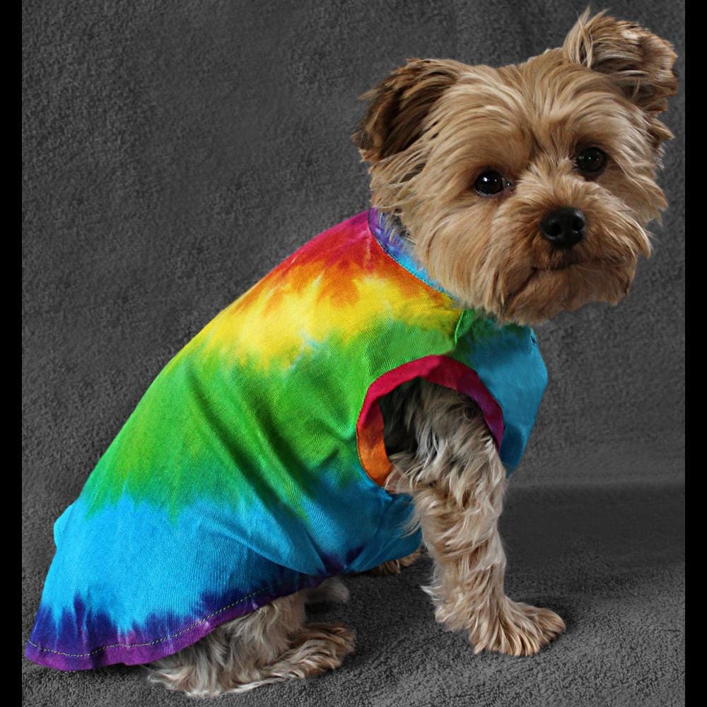 Dog's Rainbow Spiral Tie-Dye Jumpsuit-Bags & Accessories-Peaceful People