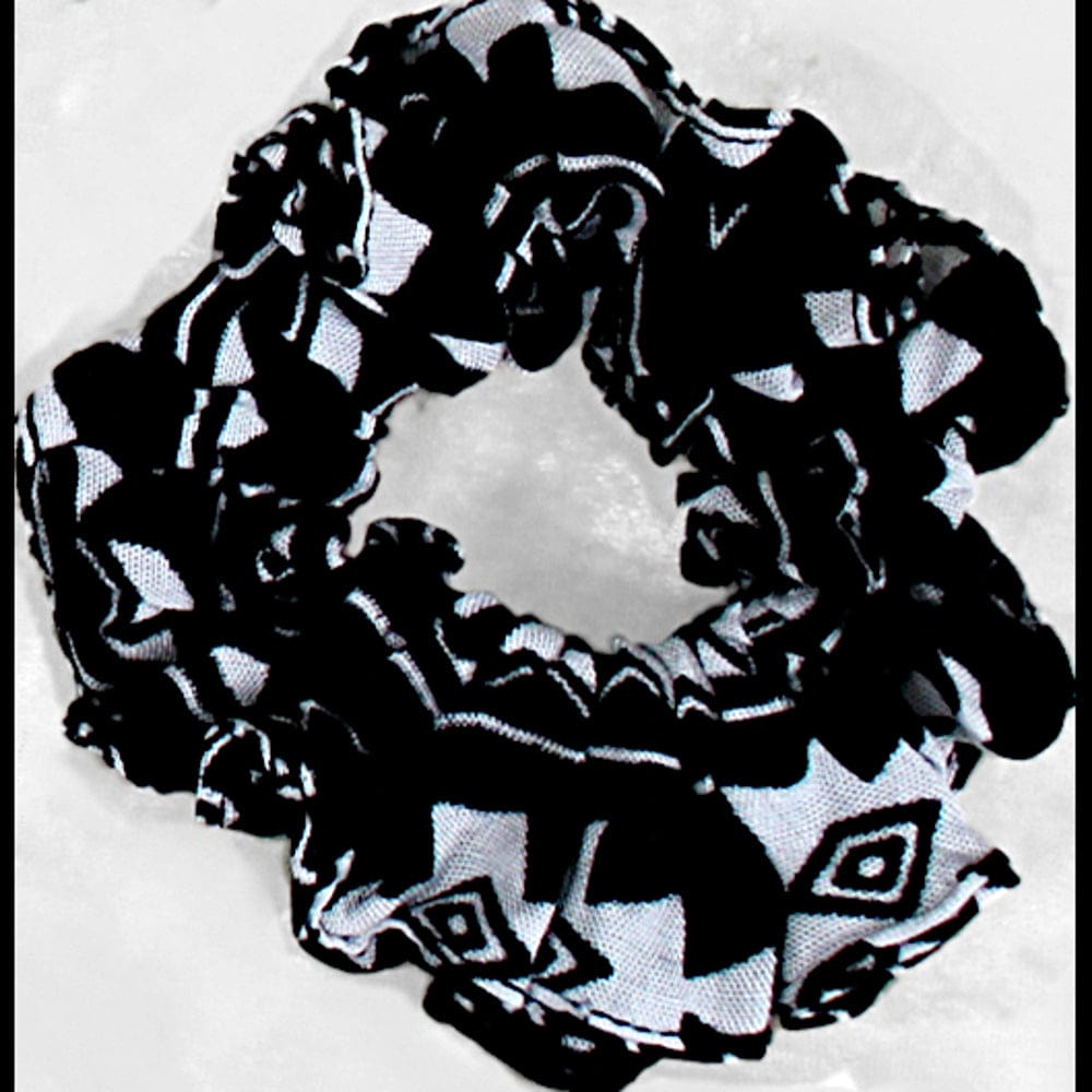 Black and White Hair Scrunchies ($0.79 each)-Bags & Accessories-Peaceful People