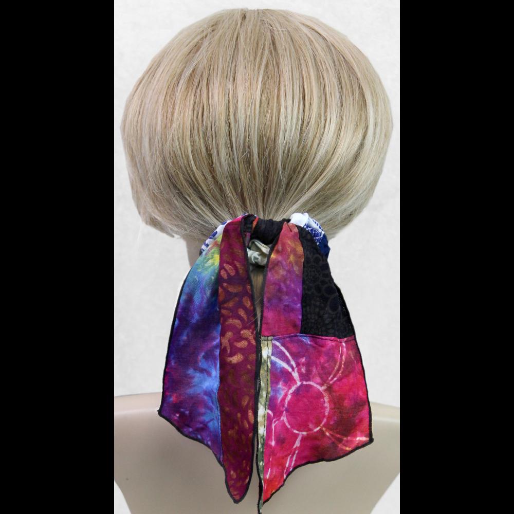 15 Patchwork Pony Tail Hair Scrunchies ($1.99 each)-Bags & Accessories-Peaceful People