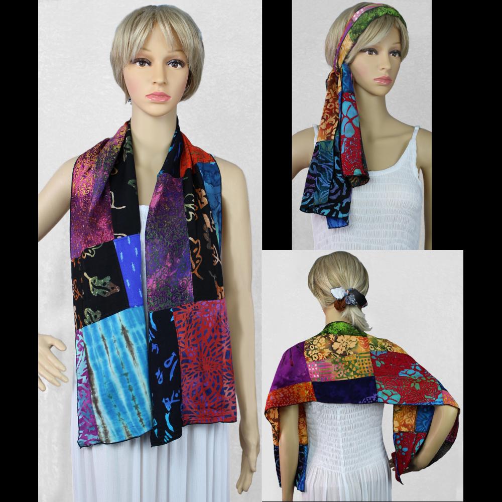 Patchwork Scarf-Sarongs-Peaceful People