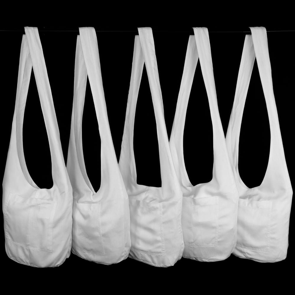 Premium White Boho Shoulder Bag-Tie-Dye Blanks/White Clothing-Peaceful People