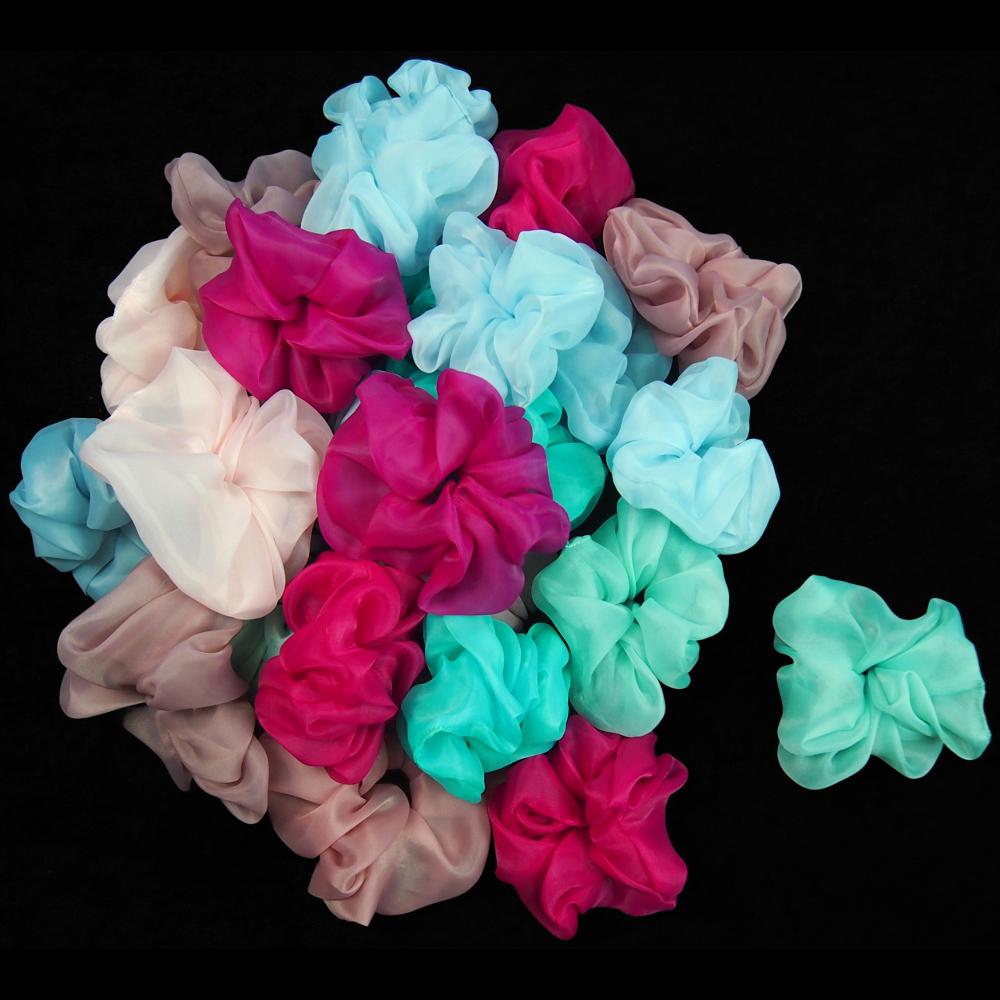 25 Prom Dress Hair Scrunchies ($1.33 each)-Bags & Accessories-Peaceful People
