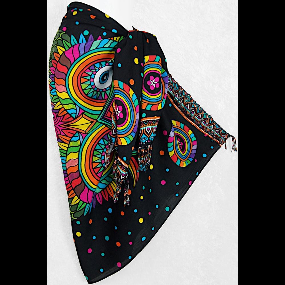 Owl Rainbow Sarongs-Sarongs-Peaceful People