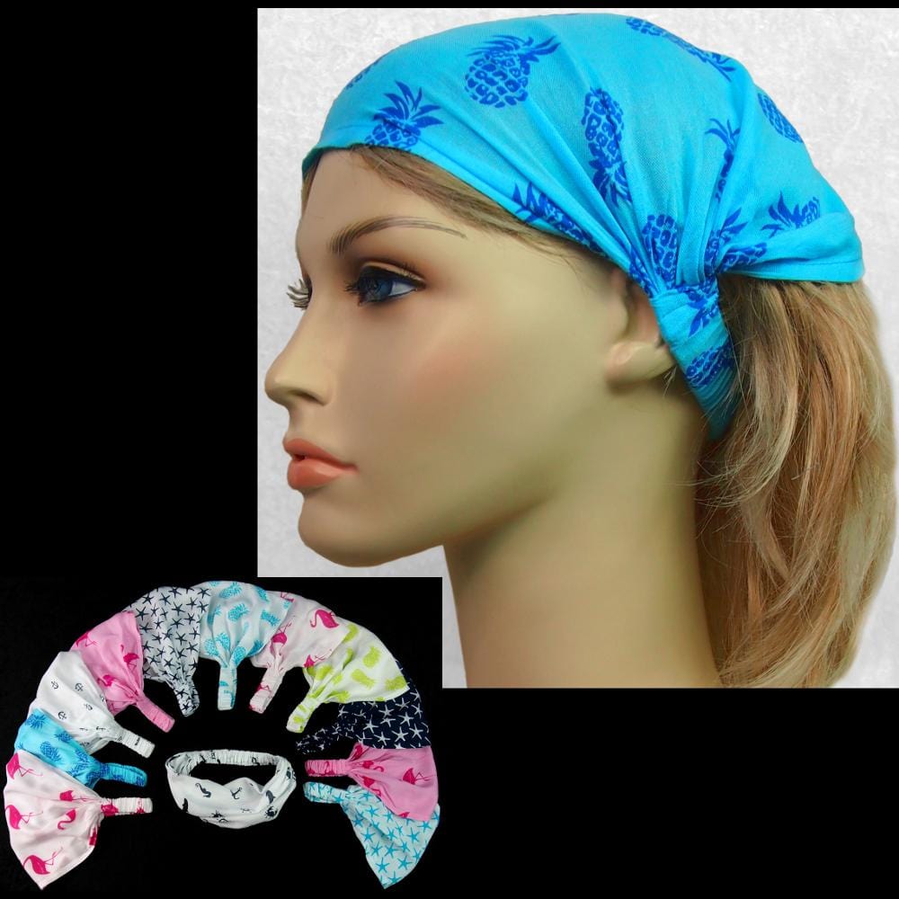 12 Seashore Elastic Bandana-Headbands ($1.60 each)-Bags & Accessories-Peaceful People