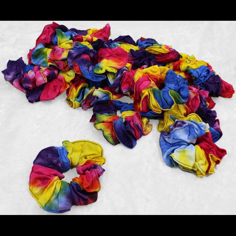 50 Snazzy Tie-Dye Hair Scrunchies ($0.79 each)-Bags & Accessories-Peaceful People