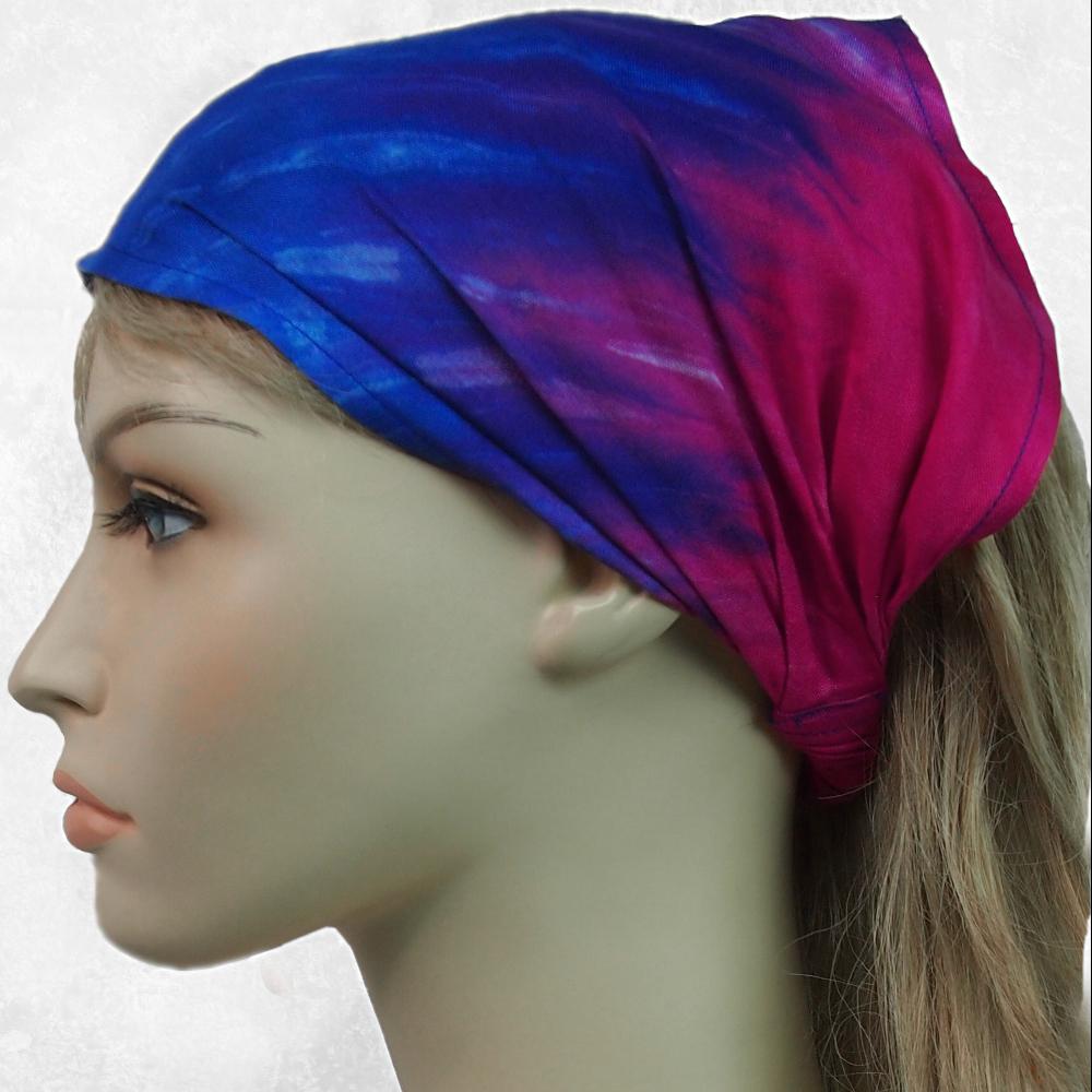 12 Nebula Tie-Dye Elastic Bandana-Headbands ($1.95 each)-Bags & Accessories-Peaceful People