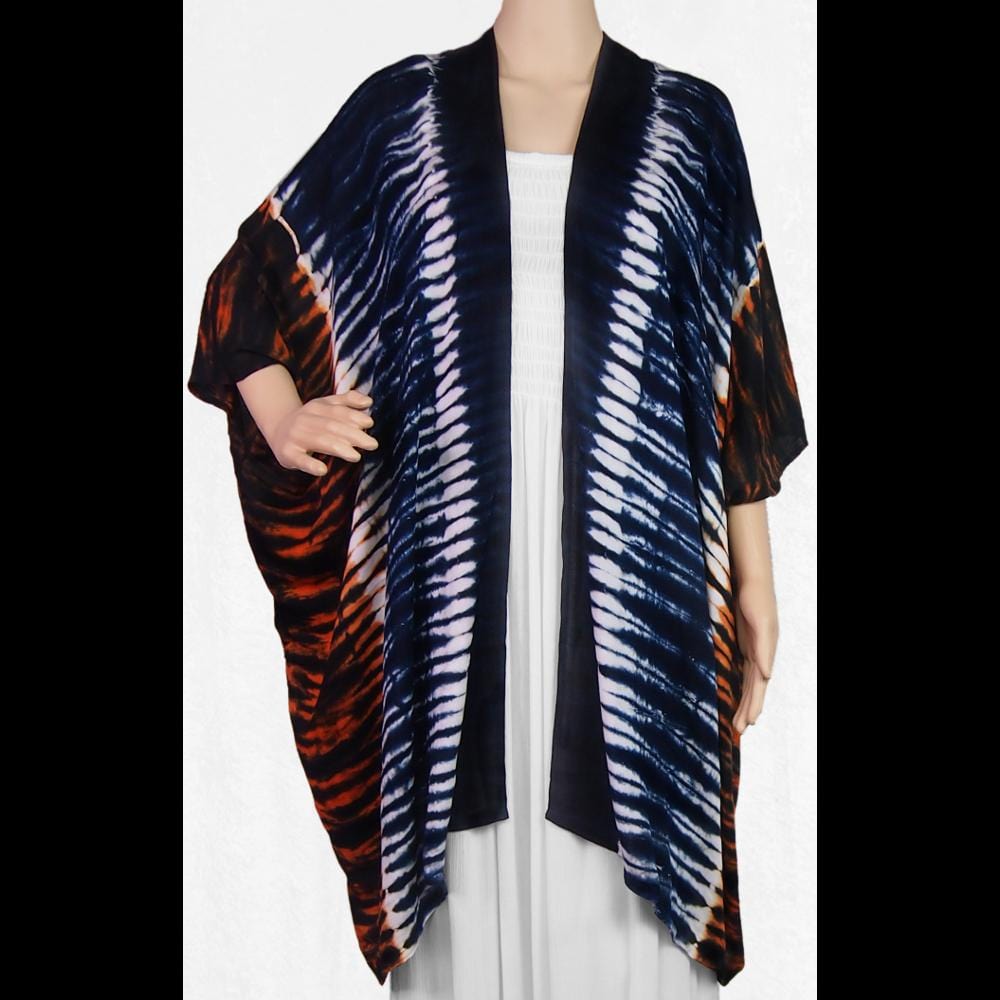 Tiger Tie-Dye Kimono-Tops-Peaceful People