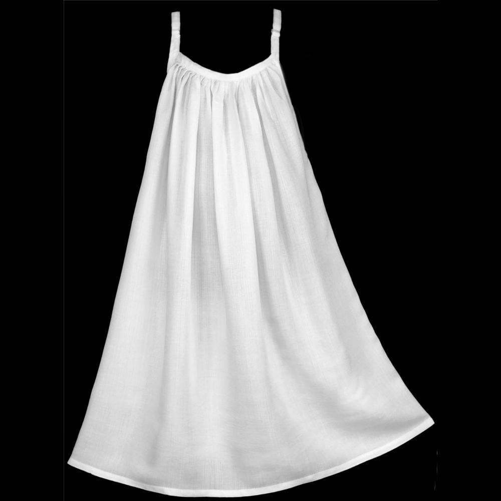 Girl's White Parachute Dress (Ages 4,6,8,10,12)-Children's Clothes-Peaceful People