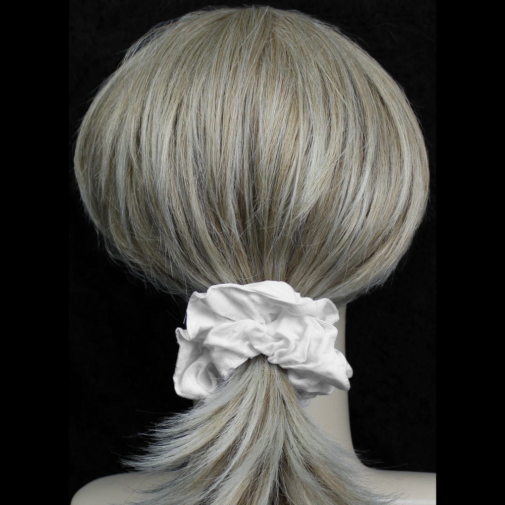 50 Premium White Hair Scrunchies ($0.92 each)-Tie-Dye Blanks/White Clothing-Peaceful People