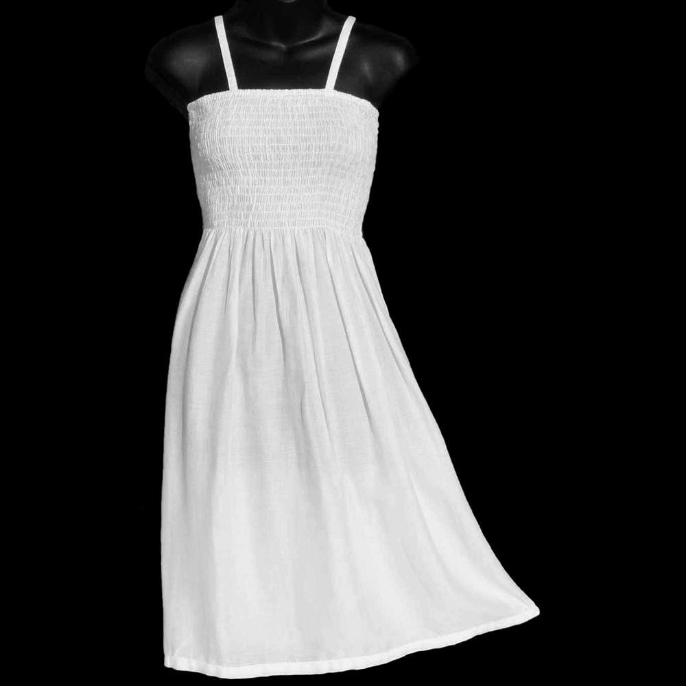 White Sarong Dress-Dresses-Peaceful People