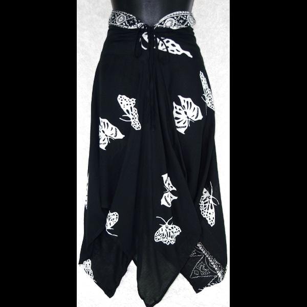 Black and White Convertible Top/Skirt-Tops-Peaceful People