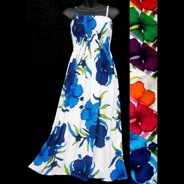 Bright Flower Sarong Dress-Dresses-Peaceful People