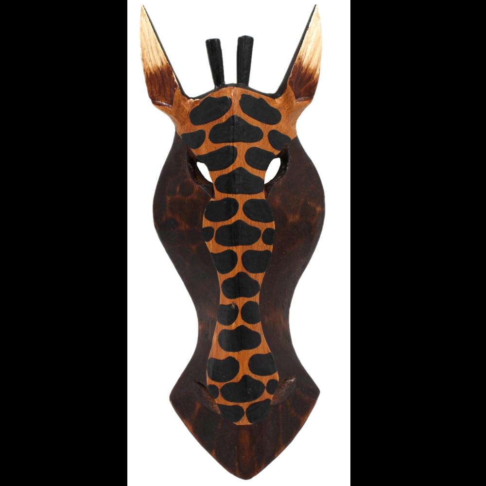 Hand Crafted Wooden Giraffe Masks-Handicrafts-Peaceful People