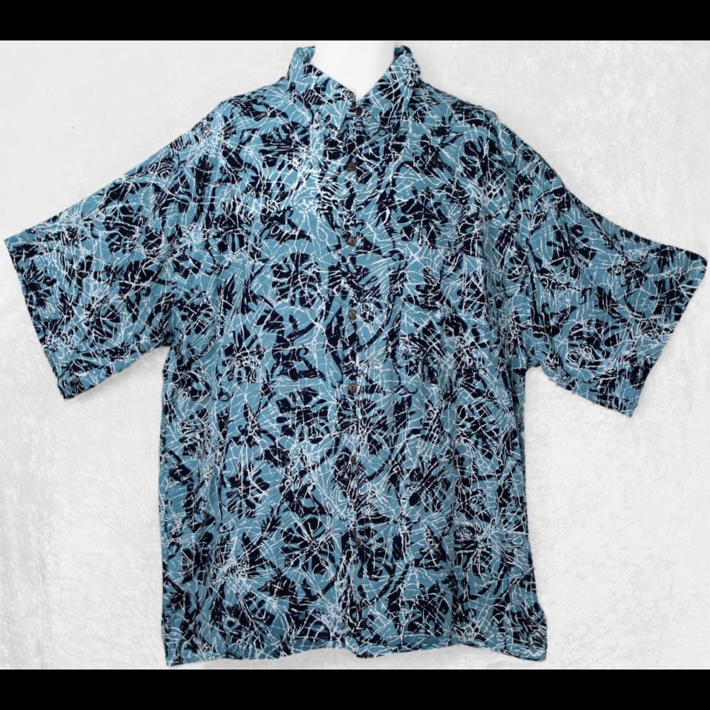 Crackle Batik Shirt-Shirts-Peaceful People