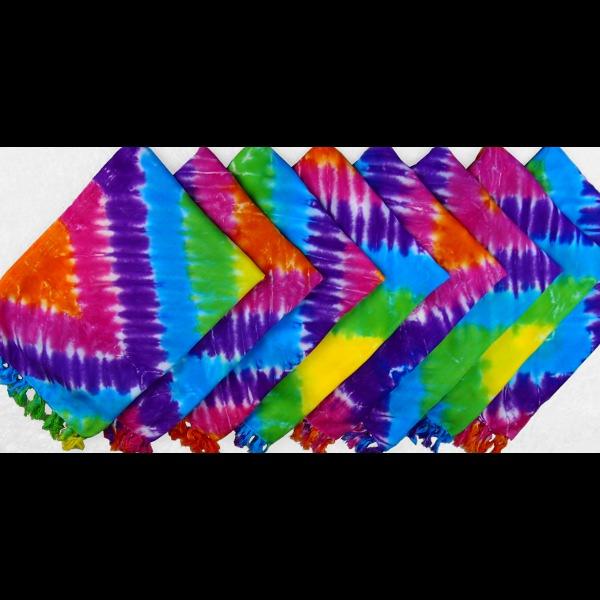 Rainbow Diamond Tie-Dye Sarongs-Sarongs-Peaceful People