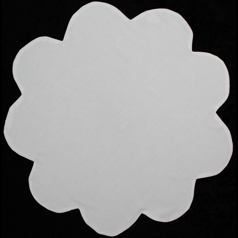 Premium White 9 Petal Flower Tapestry-Tie-Dye Blanks/White Clothing-Peaceful People