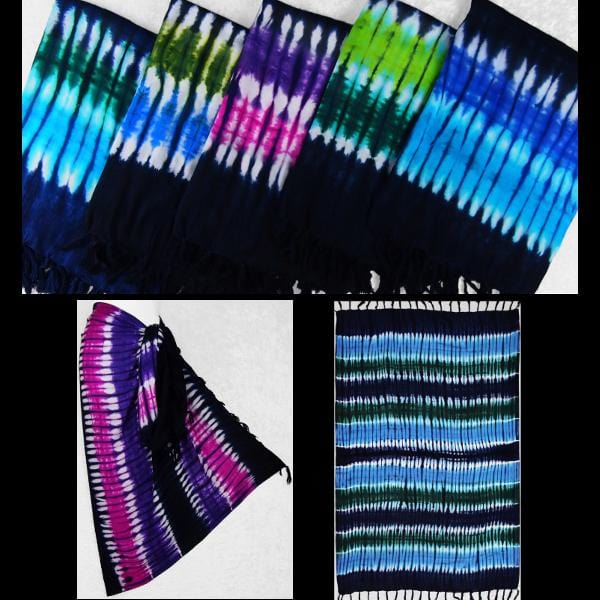 Far Out Tie-Dye Sarongs-Sarongs-Peaceful People