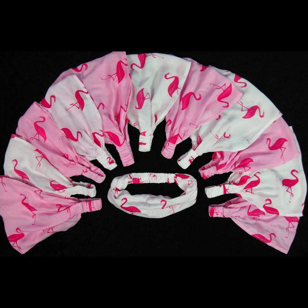 12 Flamingo Elastic Bandana-Headbands ($1.11 Each)-Bags & Accessories-Peaceful People