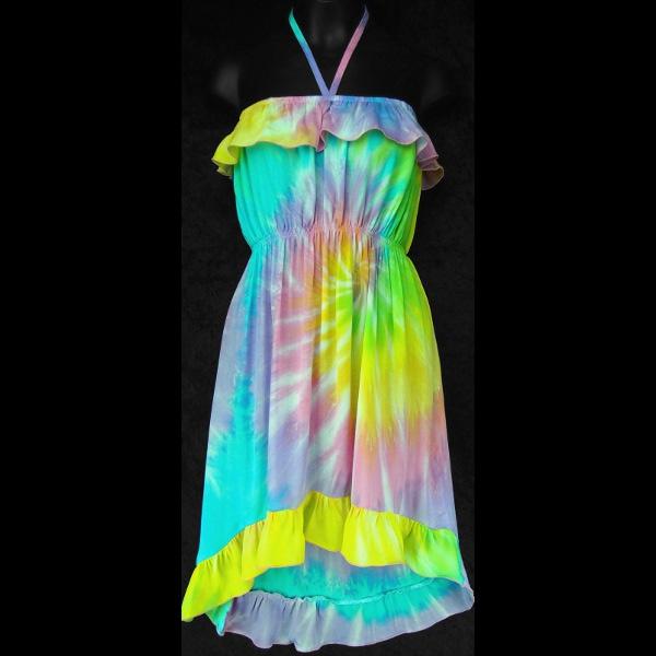 Wholesale Hannah's Soft Tie-Dye Sarong Dress (Ages:4, 6, 8, 10) Wholesale Hannah's Soft Tie-Dye Sarong Dress (Ages:4, 6, 8, 10)