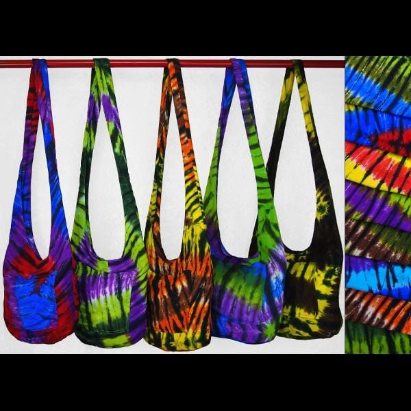 Feather Tie Dye Shoulder Wholesale Tote Bag