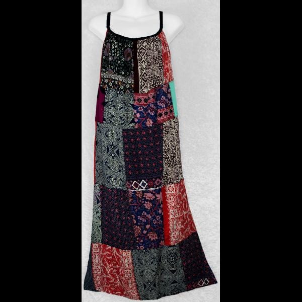 Patchwork Parachute Dress-Patchwork Clothing-Peaceful People
